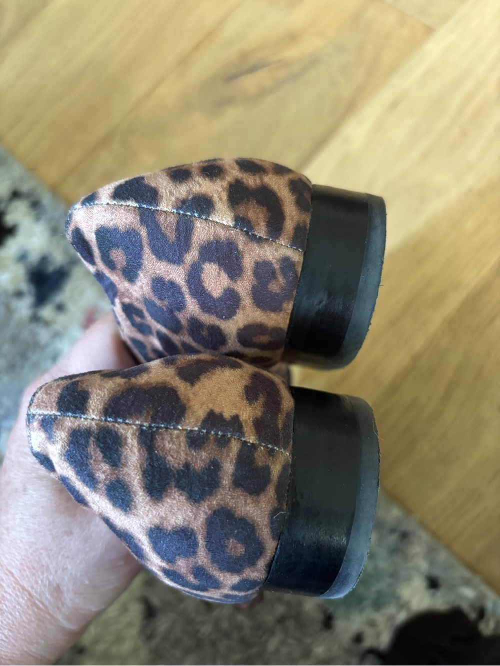 Marc Fisher pointed toe leopard print penny loafers womens 8 - Picture 6 of 6
